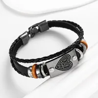 Geometric Retro Streetwear Pu Leather Bracelets Wholesale main image 3