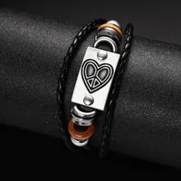 Geometric Retro Streetwear Pu Leather Bracelets Wholesale main image 5