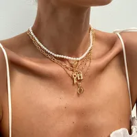 Forme De Cœur Coquille Cadenas Rétro Style Classique Alliage Pendentif De Gros main image 4