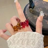 Cute Acrylic Bow Knot Women's Rings main image 1