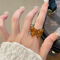 Cute Acrylic Bow Knot Women's Rings main image 3