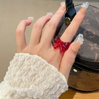 Cute Acrylic Bow Knot Women's Rings main image 5