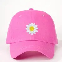 Women's Flower Curved Eaves Embroidery Casual Simple Style Streetwear Baseball Cap main image 2