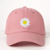 Femmes Fleur Avant-Toit Incurvé Broderie Décontractée Style Simple Vêtement De Rue Casquette De Baseball main image 4