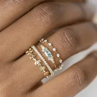 Classic Style Alloy Geometric Plating Women's Rings main image 3