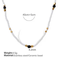 Pearl Glam Luxurious Queen 304 Stainless Steel Necklace Wholesale sku image 1
