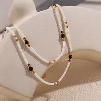 Perle Glamour Luxueux Reine Acier Inoxydable 304 Collier De Gros main image 2