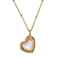 Heart Shape Elegant Glam Luxurious 304 Stainless Steel Pendant Necklace Lobster Trigger Clasp Closure main image 5