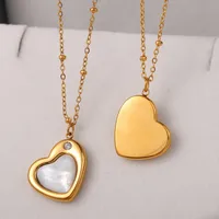 Heart Shape Elegant Glam Luxurious 304 Stainless Steel Pendant Necklace Lobster Trigger Clasp Closure main image 2