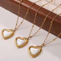 Heart Shape Elegant Glam Luxurious 304 Stainless Steel Pendant Necklace Lobster Trigger Clasp Closure main image 3