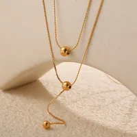 Round Glam Luxurious Queen 304 Stainless Steel Pendant Necklace Lobster Trigger Clasp Closure main image 1