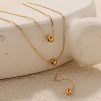 Round Glam Luxurious Queen 304 Stainless Steel Pendant Necklace Lobster Trigger Clasp Closure main image 2