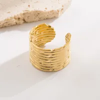 Geometric Round Heart Shape Vintage Style Lady Simple Style 304 Stainless Steel Open Rings main image 2