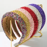 Women's Solid Color Modern Style Shiny Cloth Hair Band main image 1
