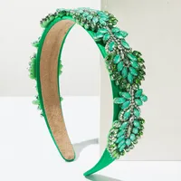 Women's Leaves Modern Style Simple Style Cloth Glass Hair Band sku image 1