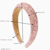 Women's Solid Color Modern Style Shiny Cloth Hair Band main image 2