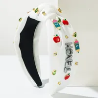 Mujeres Letra Manzana Lindo Dulce Tela Banda Para El Cabello main image 3