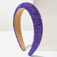 Women's Solid Color Modern Style Shiny Cloth Hair Band sku image 1