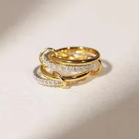 Geometric Classic Style 304 Stainless Steel Rings Plating main image 2
