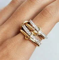 Geometric Classic Style 304 Stainless Steel Rings Plating main image 1