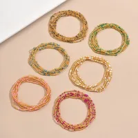 Glass Glass Modern Style Simple Style Round Anklet main image 3