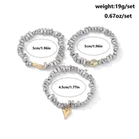 Irregular Exagerado Hecho A Mano Viajar Diariamente CCB Aleación Pulsera Venta Al Por Mayor main image 6