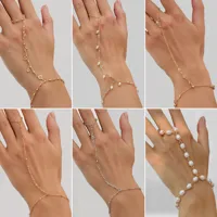 Round Fairy Style Elegant Commute Artificial Crystal Artificial Pearl Alloy Bracelets Wholesale main image 1