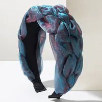 Women's Color Block Modern Style Artistic Cloth Hair Band sku image 5