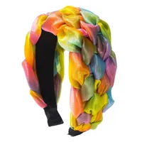 Women's Color Block Modern Style Artistic Cloth Hair Band main image 5