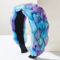 Women's Color Block Modern Style Artistic Cloth Hair Band sku image 3