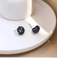1 Paire Géométrique Luxueux Artistique Style Coréen Pierres Précieuses Artificielles Alliage De Cuivre Laiton Zircon Boucles D'Oreilles main image 4