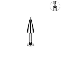 1 Piece Titanium Alloy Vacation Funny Punk Sharp Cone Lip Rings Eyebrow Studs Ear Cartilage Rings & Studs main image 3