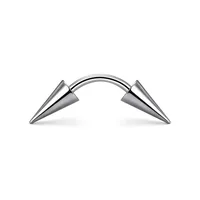 1 Piece Titanium Alloy Vacation Funny Punk Sharp Cone Lip Rings Eyebrow Studs Ear Cartilage Rings & Studs main image 4