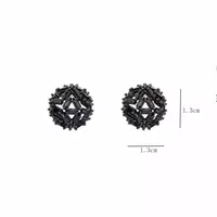 1 Pair Geometric Luxurious Artistic New Style Artificial Gemstones Copper Alloy Brass Zircon Ear Studs main image 2