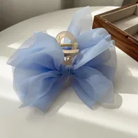 Mujeres Nudo De Lazo Estilo De Hadas Princesa Dulce Resina Gasa Hilo Neto Garras De Pelo main image 5