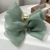 Mujeres Nudo De Lazo Estilo De Hadas Princesa Dulce Resina Gasa Hilo Neto Garras De Pelo main image 6