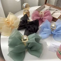 Women's Bow Knot Fairy Style Princess Sweet Resin Gauze Net Yarn Hair Claws main image 4