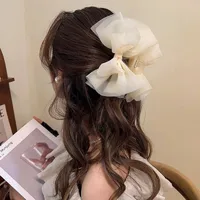 Women's Bow Knot Fairy Style Princess Sweet Resin Gauze Net Yarn Hair Claws main image 1