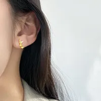1 Pair 925 Sterling Silver Butterfly Ear Studs main image 3