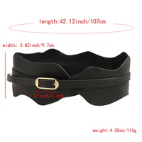 Femmes Style Vintage Femme Style Simple Pu Pu Boucle De Ceinture Ceintures En Cuir main image 2