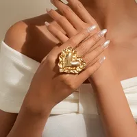 Elegant Classical Romantic Alloy Heart Shape Women's Open Rings main image 3
