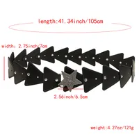 Mujeres Estilo Vintage Bohemio Ropa De Calle PU PU Hebilla Del Cinturón Cinturones De Cuero main image 2