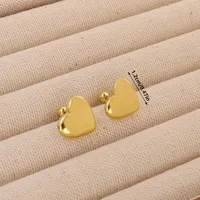 1 Par Pentagrama Ronda Forma De Corazón Estilo Simple Acero Inoxidable 304 Chapados En Oro De 18K Pendientes main image 9