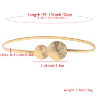 Women's Retro Formal Simple Style Alloy Alloy Chain Belts main image 2