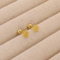 1 Pair Pentagram Round Heart Shape Simple Style 304 Stainless Steel 18K Gold Plated Ear Studs sku image 6