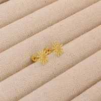 1 Pair Pentagram Round Heart Shape Simple Style 304 Stainless Steel 18K Gold Plated Ear Studs sku image 9