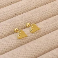 1 Pair Pentagram Round Heart Shape Simple Style 304 Stainless Steel 18K Gold Plated Ear Studs sku image 15