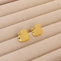 1 Pair Pentagram Round Heart Shape Simple Style 304 Stainless Steel 18K Gold Plated Ear Studs sku image 18