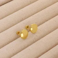 1 Pair Pentagram Round Heart Shape Simple Style 304 Stainless Steel 18K Gold Plated Ear Studs sku image 19