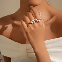 Classical Vintage Style Lady Alloy Hollow Out Women's Rings main image 3